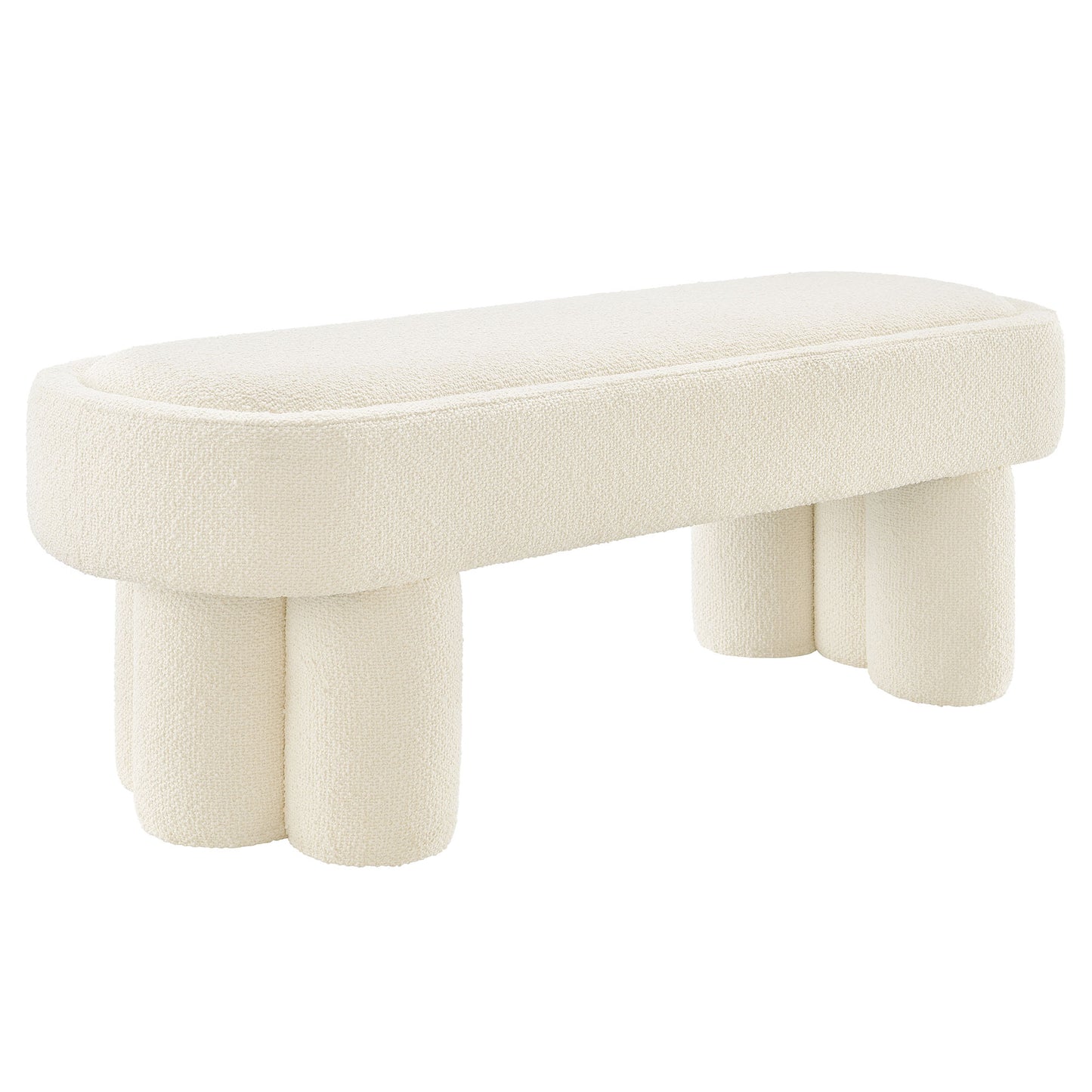 Mossi 52-Inch Oval Boucle Fabric Bench by Modway EEI-7531
