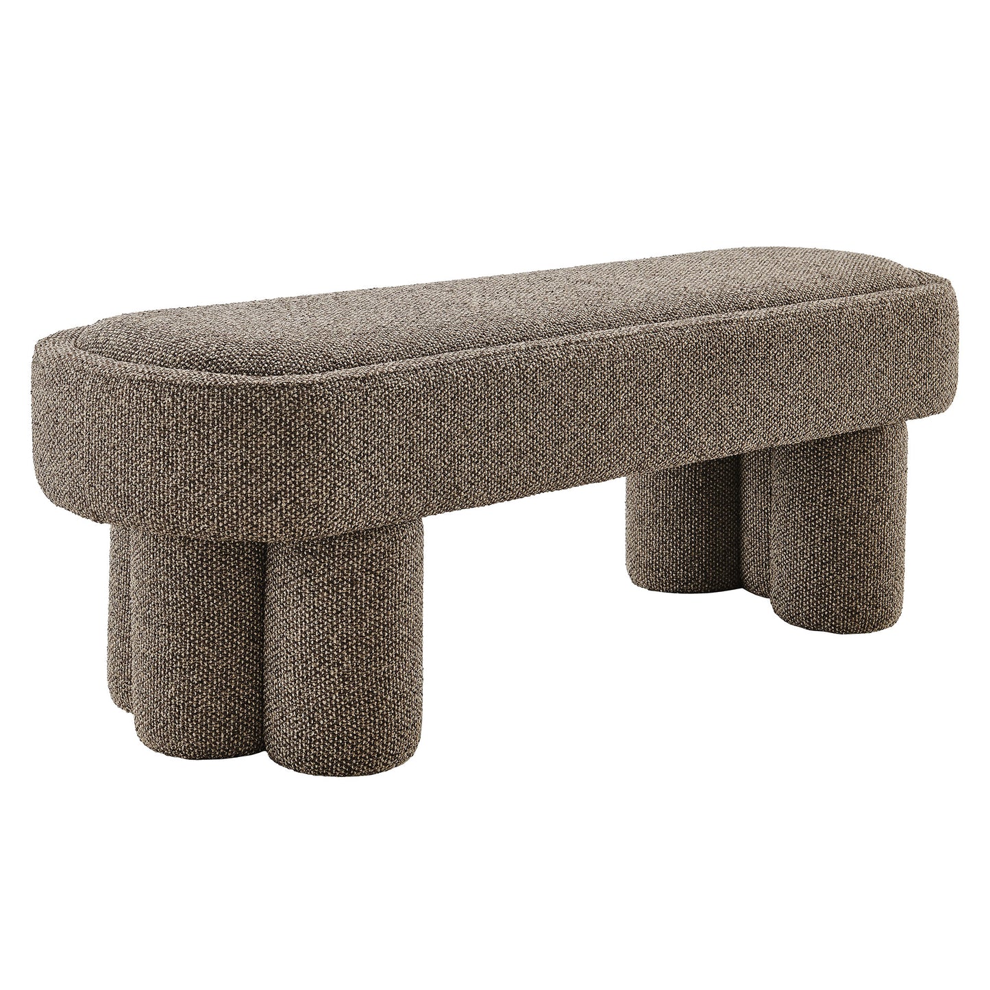 Mossi 52-Inch Oval Boucle Fabric Bench by Modway EEI-7531