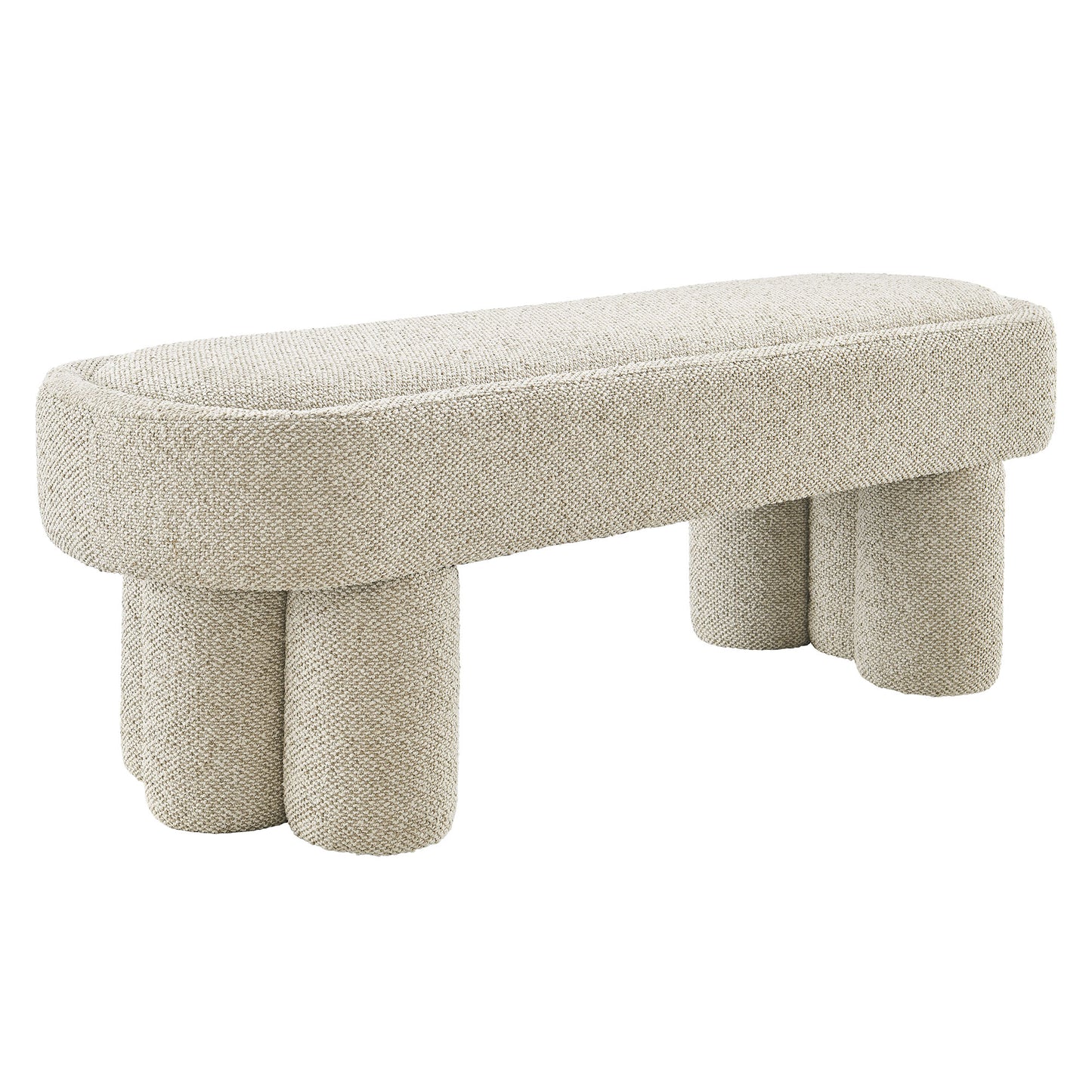 Mossi 52-Inch Oval Boucle Fabric Bench by Modway EEI-7531