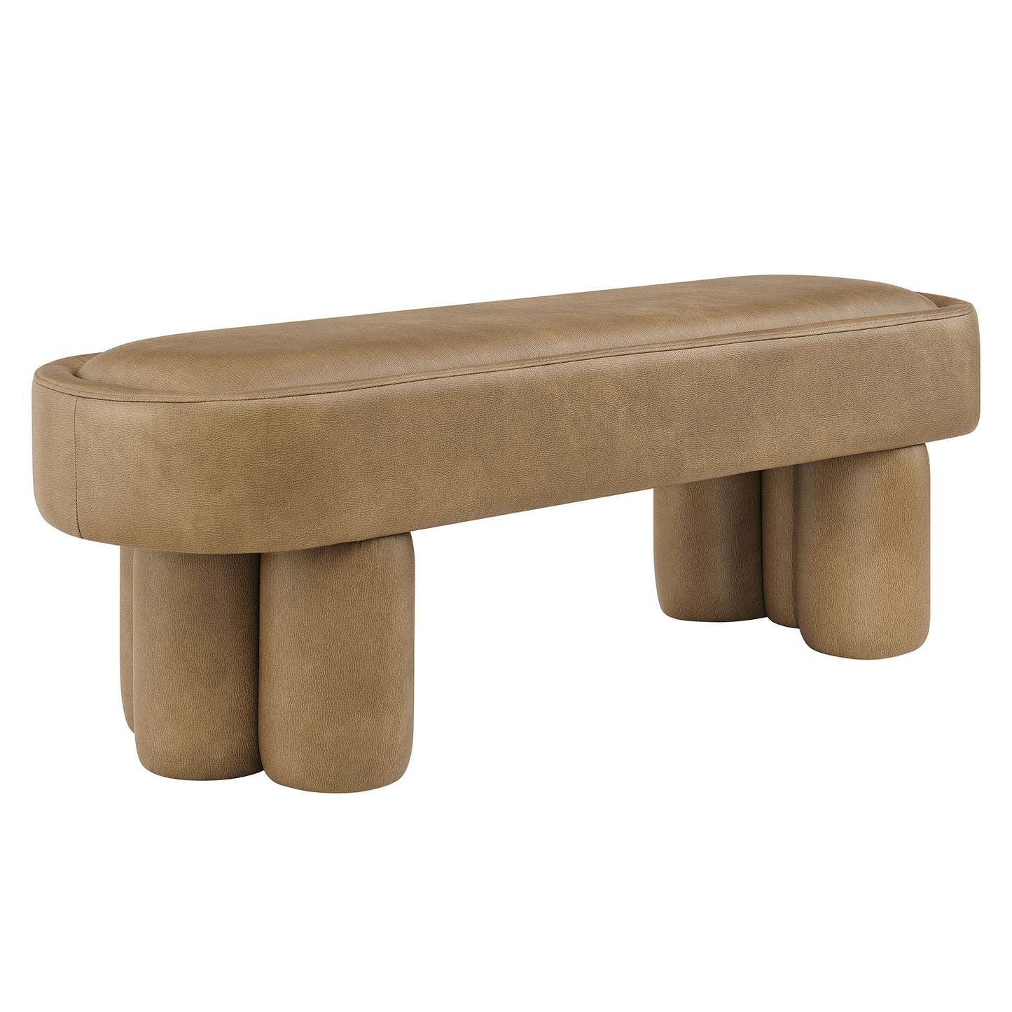 Mossi 52-Inch Oval Vegan Leather Bench by Modway EEI-7532