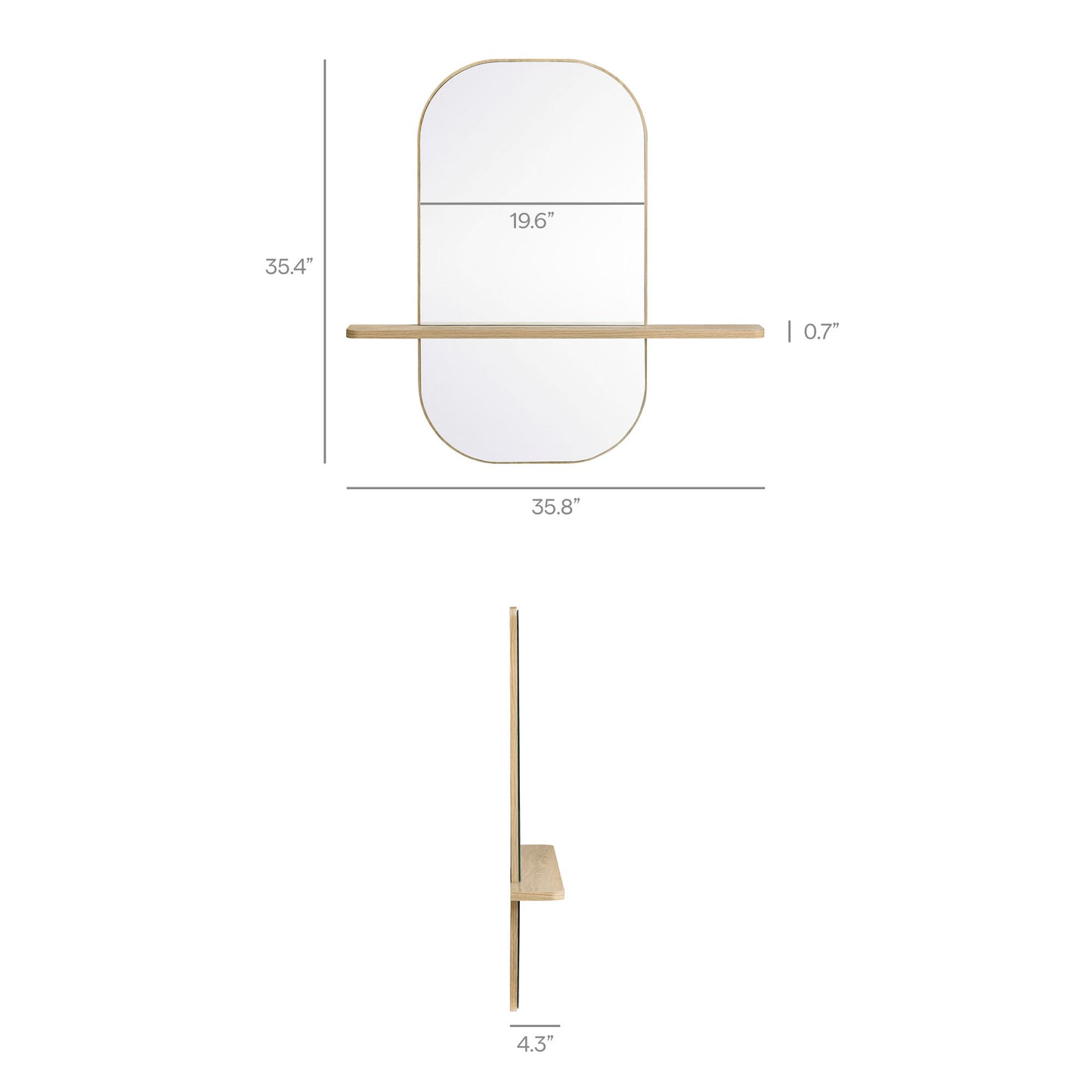 Solstice Large Oval Mirror by Modway EEI-7533