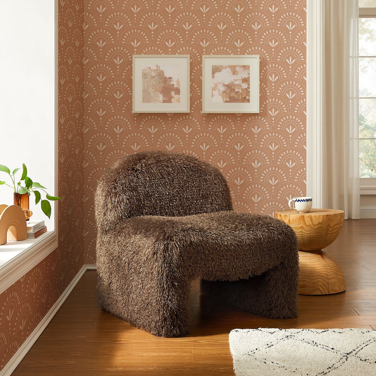 Mina Faux Fur Accent Chair by Modway EEI-7534