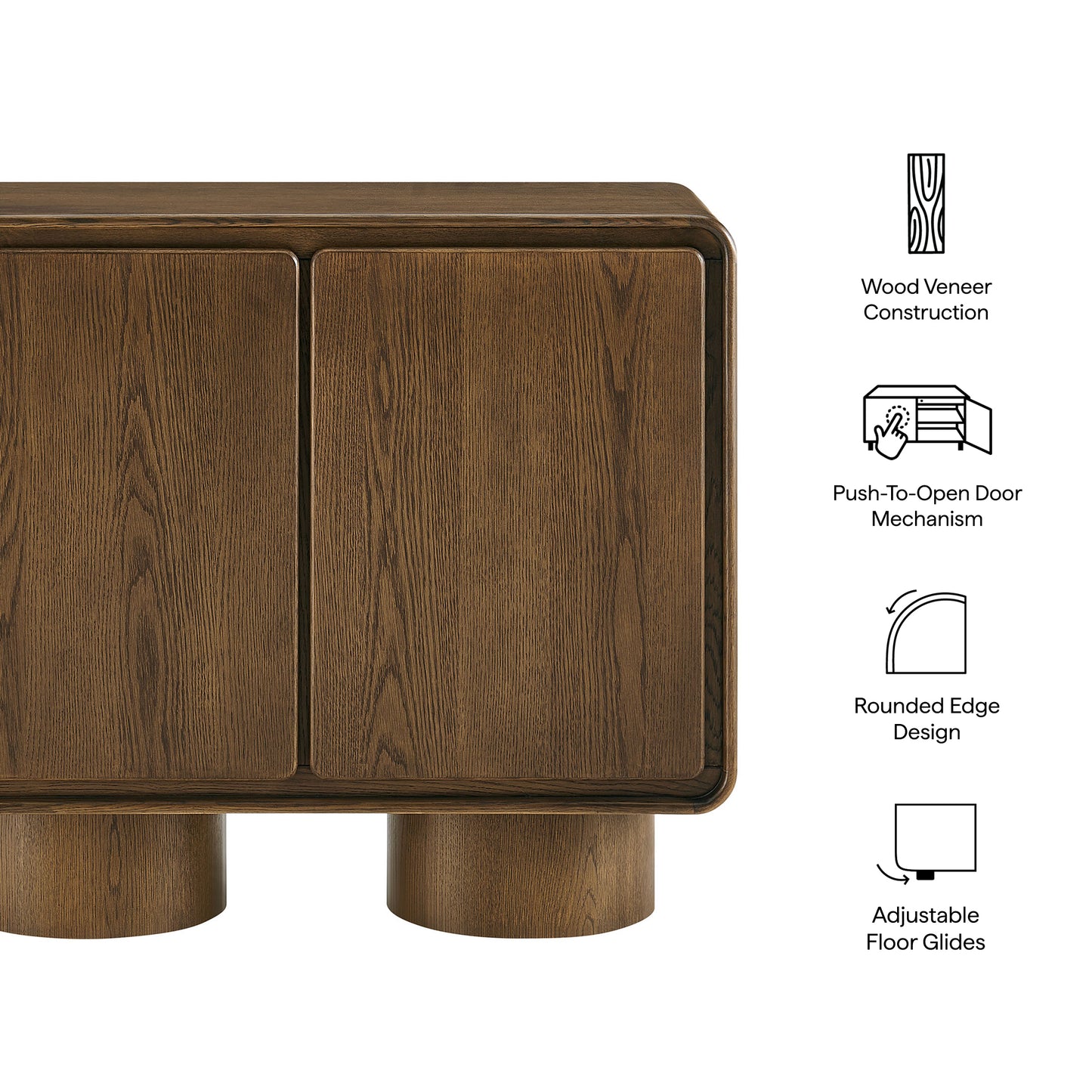 Lumo 2-Door Curved Wood Accent Cabinet by Modway EEI-7540
