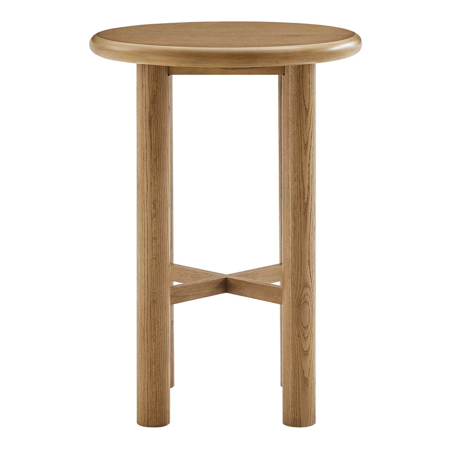 Alvia Round 30" Oak Wood Bar Table by Modway EEI-7545