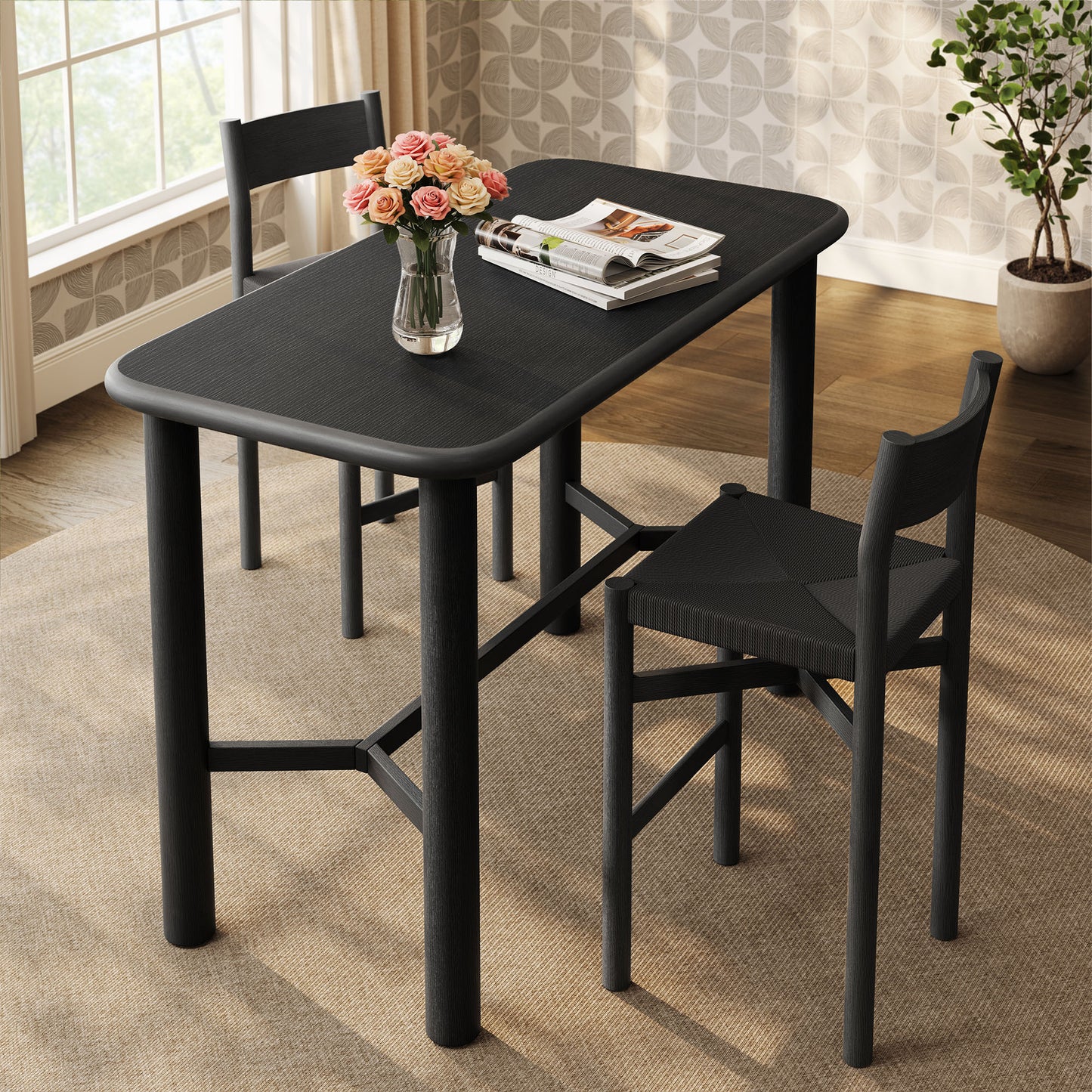 Alvia Rectangular 60" Oak Wood Bar Table by Modway EEI-7546