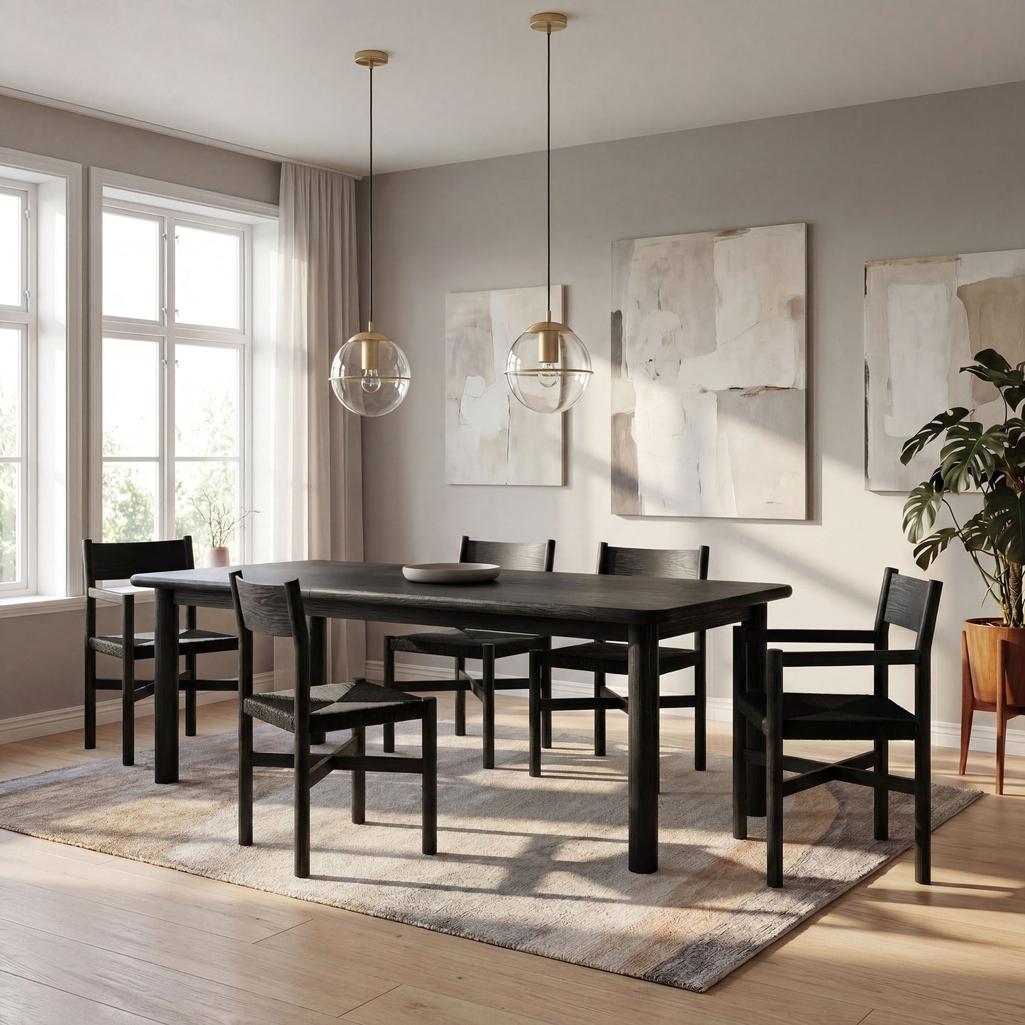 Alvia 86"-105" Extendable Rectangular Oak Wood Dining Table by Modway EEI-7549