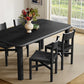 Alvia 5-Piece Oak Wood Dining Table and Chairs Set by Modway EEI-7551