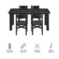 Alvia 5-Piece Oak Wood Dining Table and Chairs Set by Modway EEI-7551