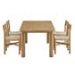 Alvia 5-Piece Oak Wood Dining Table and Chairs Set by Modway EEI-7551