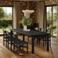 Alvia 7-Piece Oak Wood Extendable Dining Table and Chairs Set by Modway EEI-7554