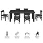 Alvia 7-Piece Oak Wood Extendable Dining Table and Chairs Set by Modway EEI-7554