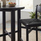 Alvia 3-Piece Round Oak Wood Bar Table With Bar Stools Set by Modway EEI-7556