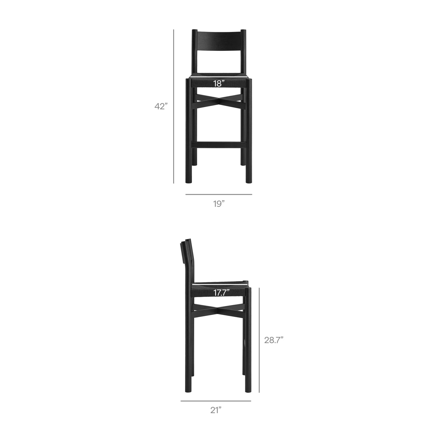 Alvia 3-Piece Round Oak Wood Bar Table With Bar Stools Set by Modway EEI-7556