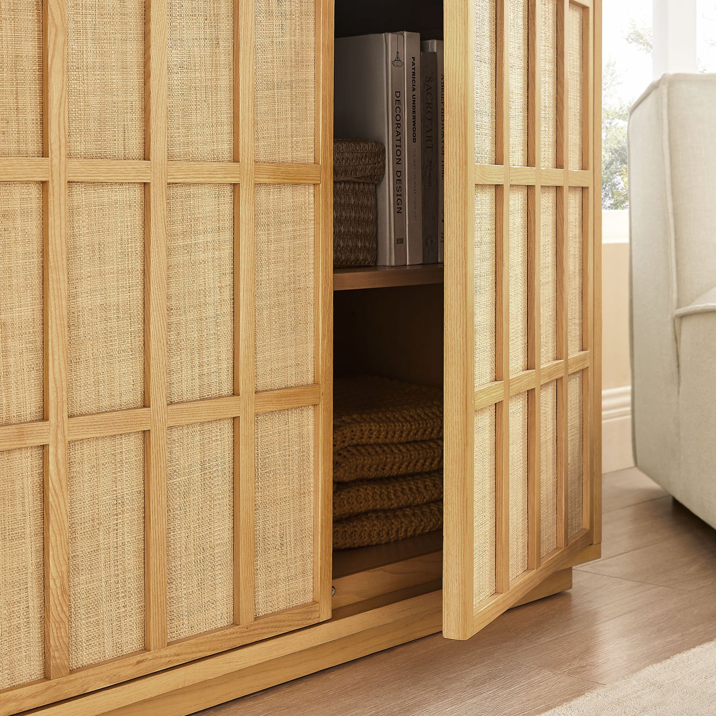 Aiko 39 Inch Japandi Accent Cabinet by Modway EEI-7558