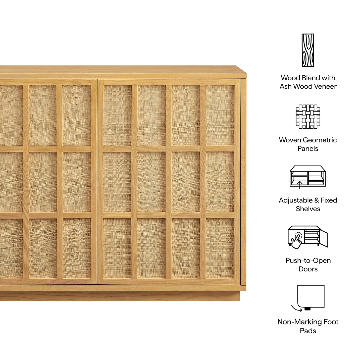 Aiko 39 Inch Japandi Accent Cabinet by Modway EEI-7558