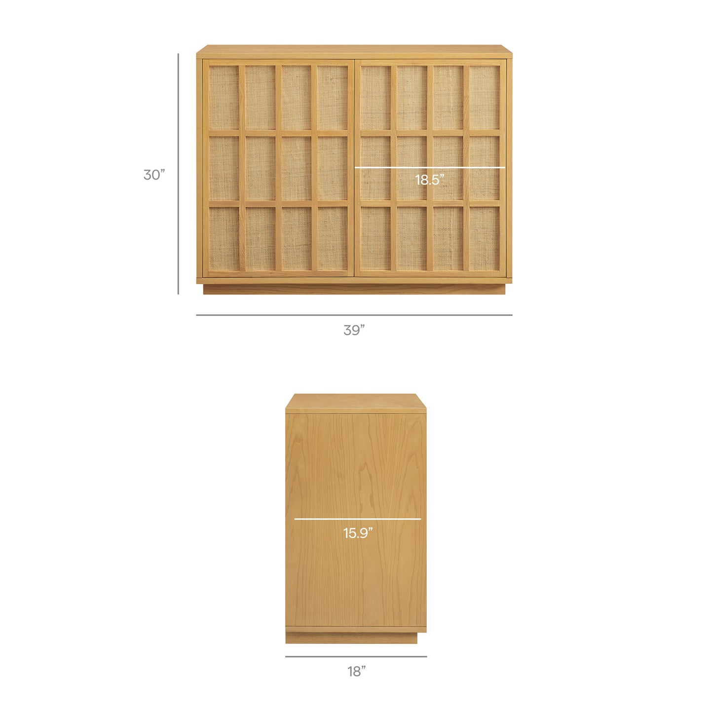 Aiko 39 Inch Japandi Accent Cabinet by Modway EEI-7558