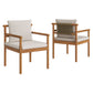 Eleni 7 Piece Outdoor Patio Teak Wood Dining Set by Modway EEI-7563