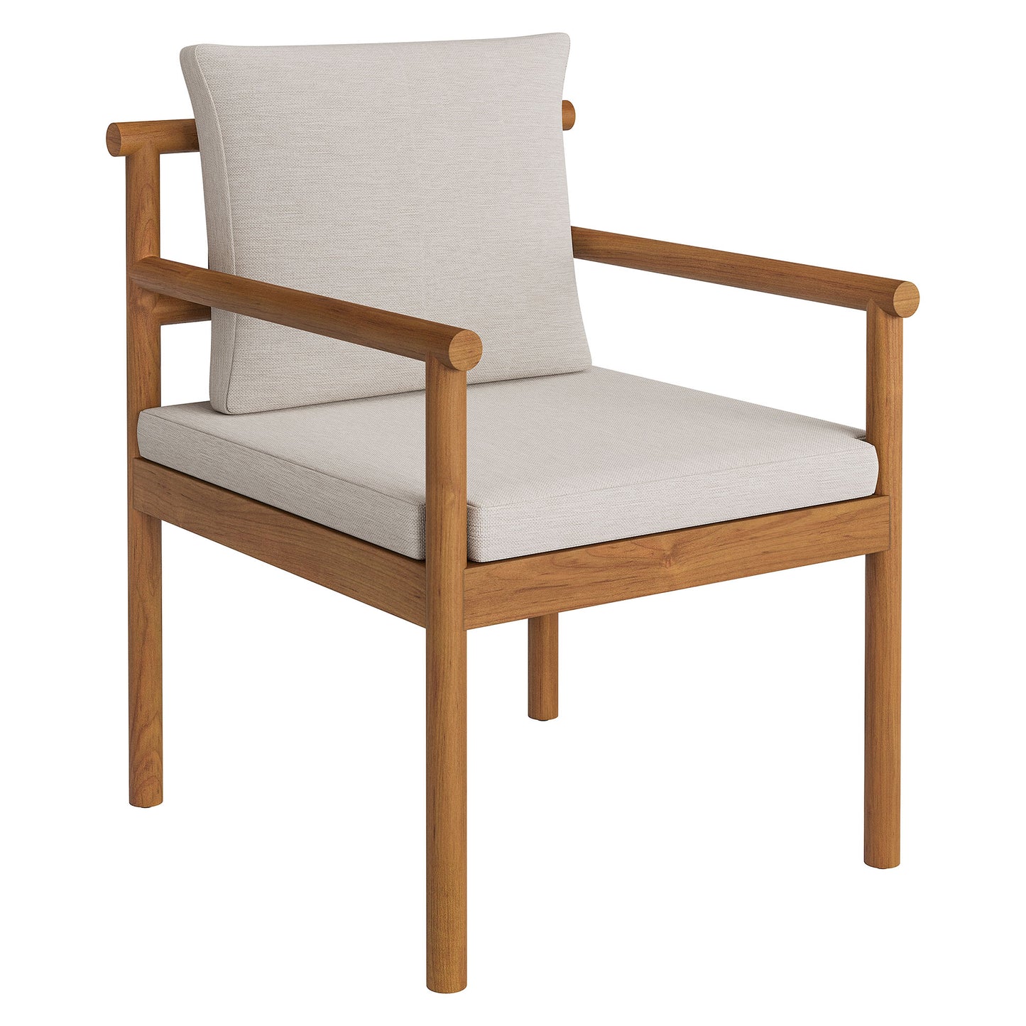 Eleni Outdoor Patio Teak Wood Rope Dining Chair by Modway EEI-7561