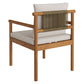 Eleni Outdoor Patio Teak Wood Rope Dining Chair by Modway EEI-7561