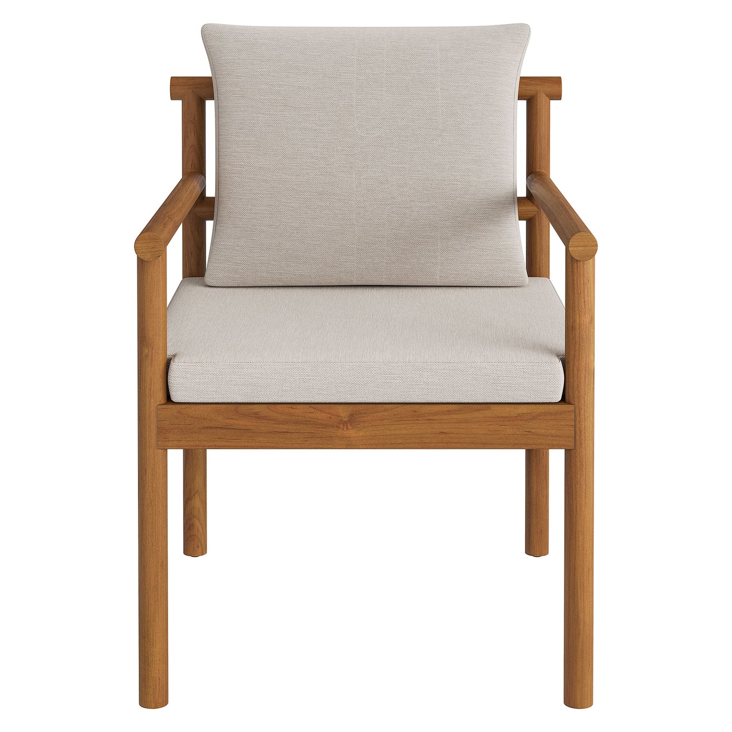 Eleni Outdoor Patio Teak Wood Rope Dining Chair by Modway EEI-7561