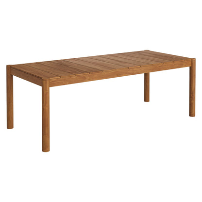Eleni 89-Inch Outdoor Patio Teak Wood Dining Table by Modway EEI-7562