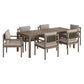 Eleni 7 Piece Outdoor Patio Teak Wood Dining Set by Modway EEI-7563