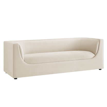 Hilda 86" Curved Back Performance Velvet Sofa by Modway EEI-7564