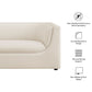 Hilda 86" Curved Back Performance Velvet Sofa by Modway EEI-7564