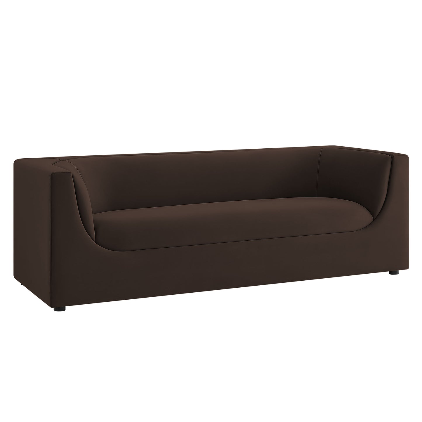 Hilda 86" Curved Back Performance Velvet Sofa by Modway EEI-7564
