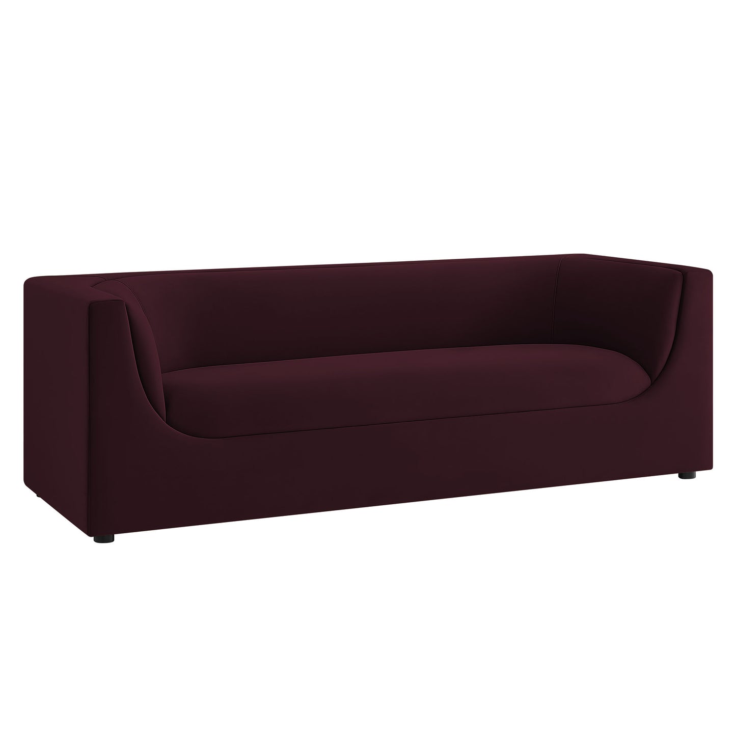 Hilda 86" Curved Back Performance Velvet Sofa by Modway EEI-7564