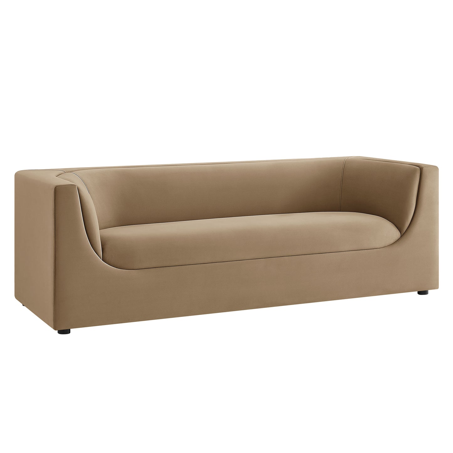 Hilda 86" Curved Back Performance Velvet Sofa by Modway EEI-7564
