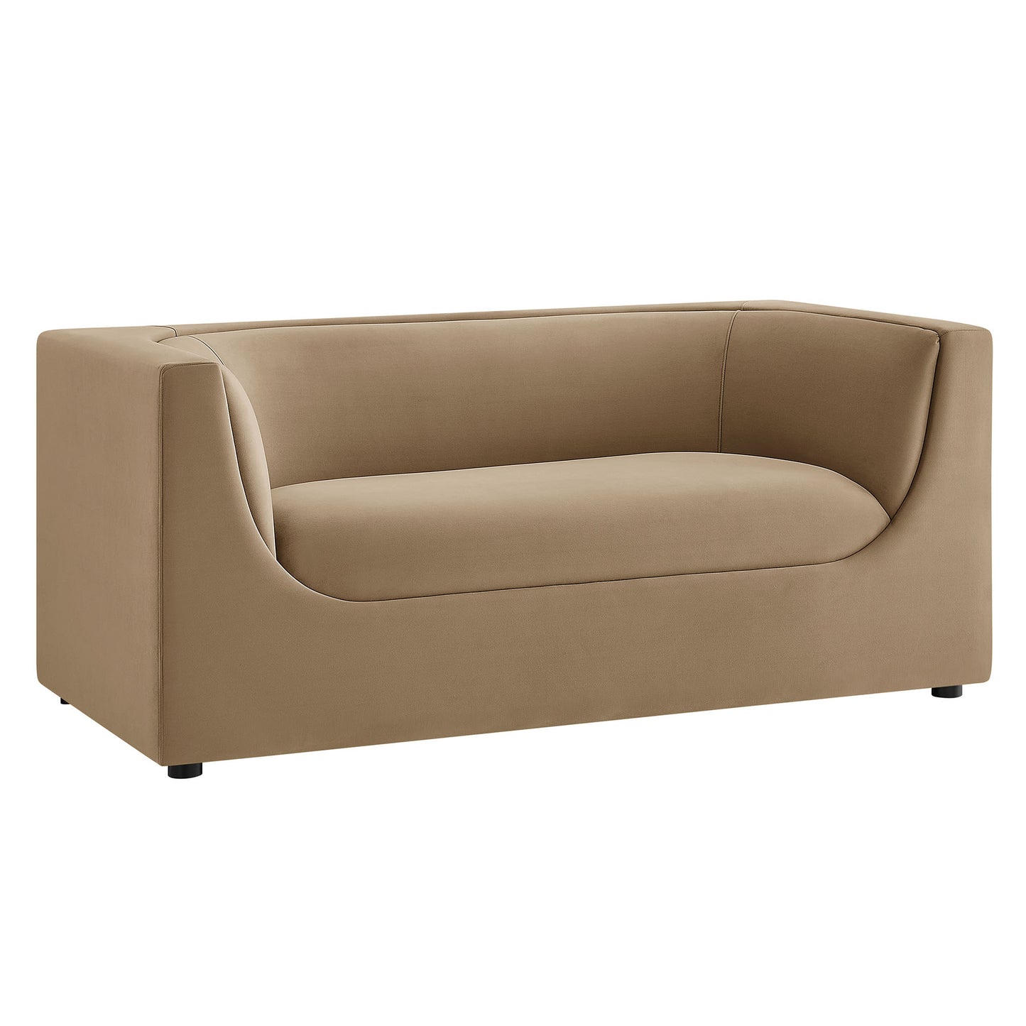 Hilda 67" Curved Back Performance Velvet Loveseat by Modway EEI-7565
