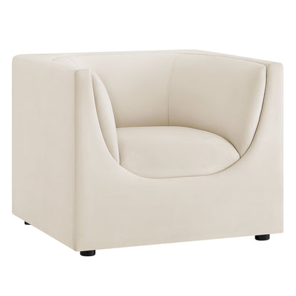 Hilda Curved Back Performance Velvet Armchair by Modway EEI-7566