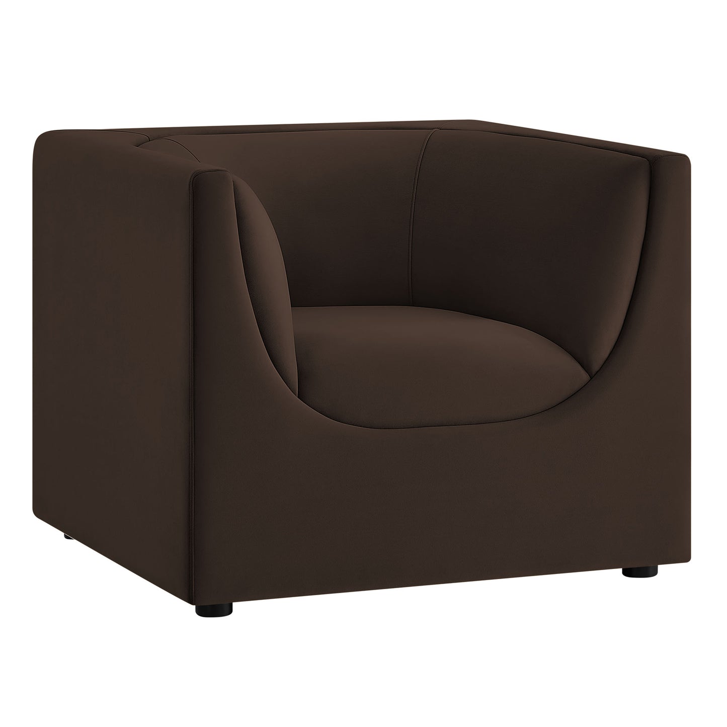 Hilda Curved Back Performance Velvet Armchair by Modway EEI-7566