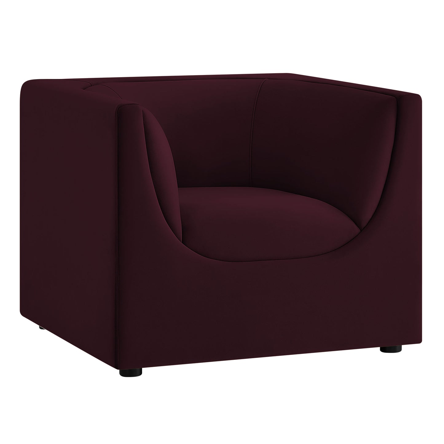 Hilda Curved Back Performance Velvet Armchair by Modway EEI-7566