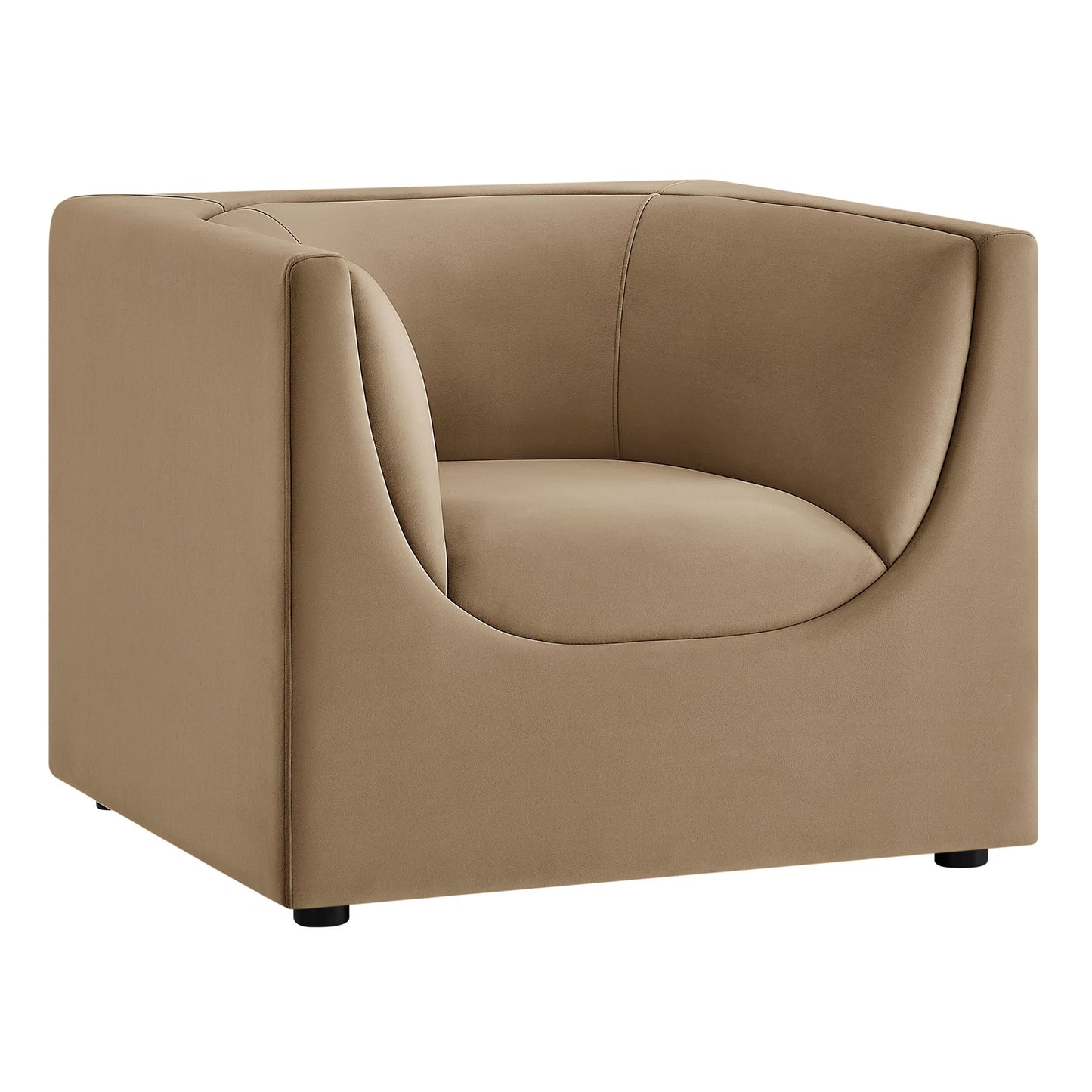 Hilda Curved Back Performance Velvet Armchair by Modway EEI-7566
