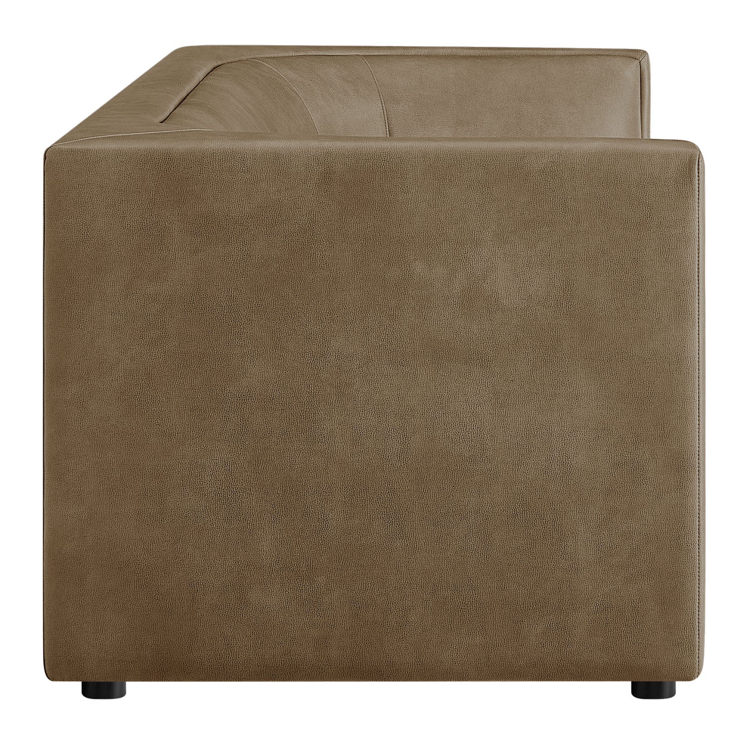 Hilda 86" Curved Back Vegan Leather Sofa by Modway EEI-7567