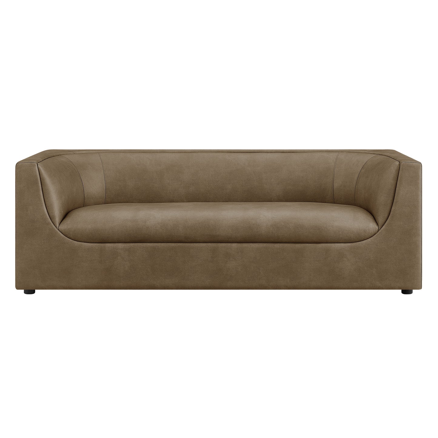 Hilda 86" Curved Back Vegan Leather Sofa by Modway EEI-7567