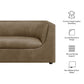 Hilda 86" Curved Back Vegan Leather Sofa by Modway EEI-7567