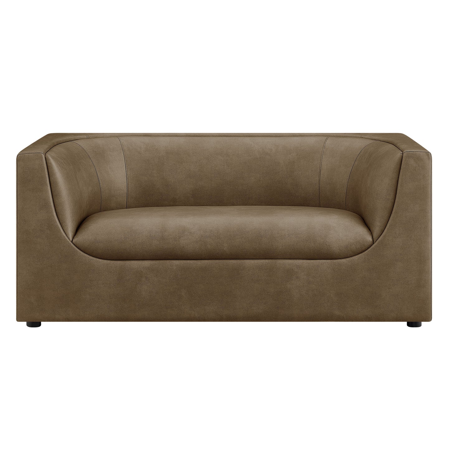 Hilda 67" Curved Back Vegan Leather Loveseat by Modway EEI-7568