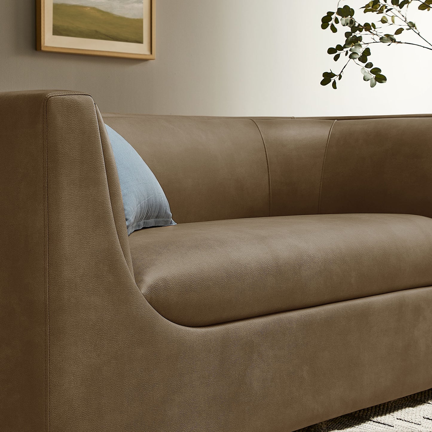 Hilda 67" Curved Back Vegan Leather Loveseat by Modway EEI-7568
