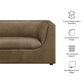 Hilda 67" Curved Back Vegan Leather Loveseat by Modway EEI-7568