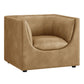 Hilda Curved Back Vegan Leather Armchair by Modway EEI-7569
