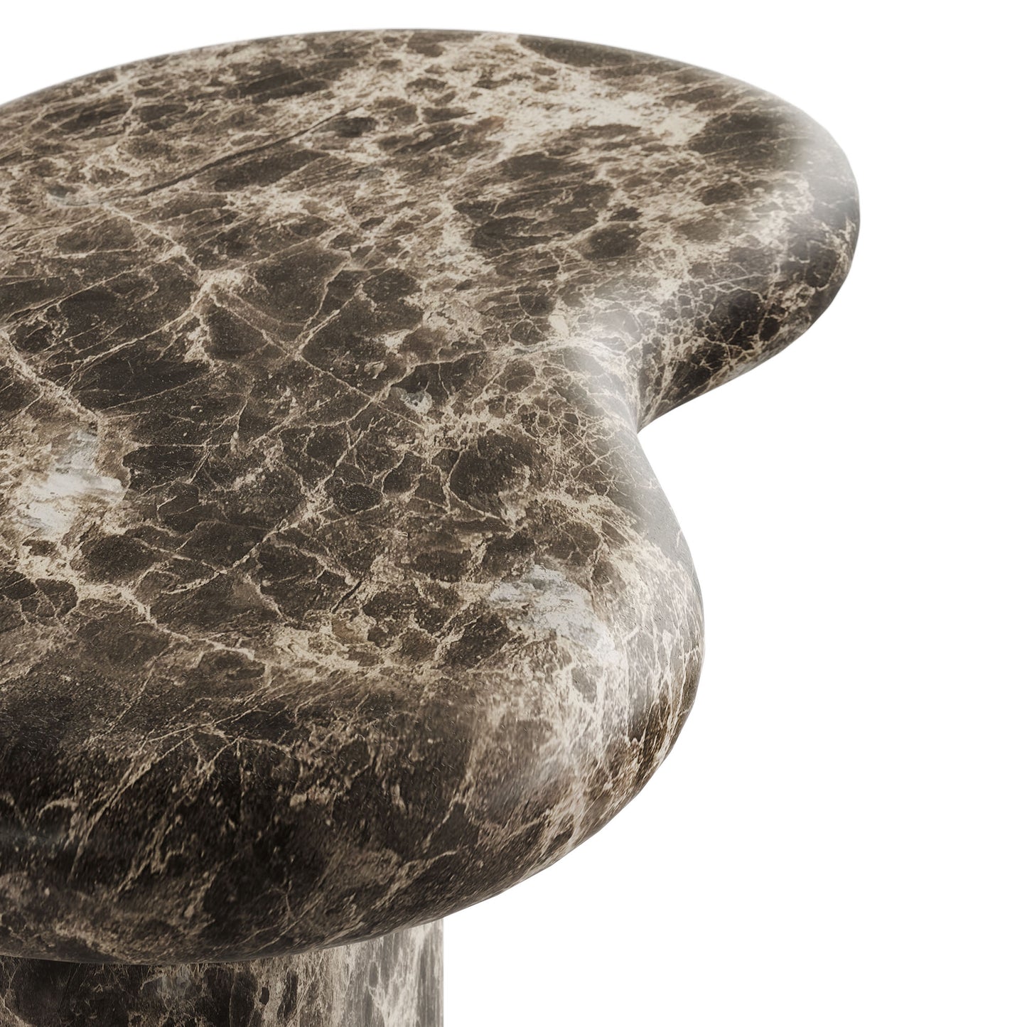 Elowen Outdoor Patio Faux Marble Side Table by Modway EEI-7572