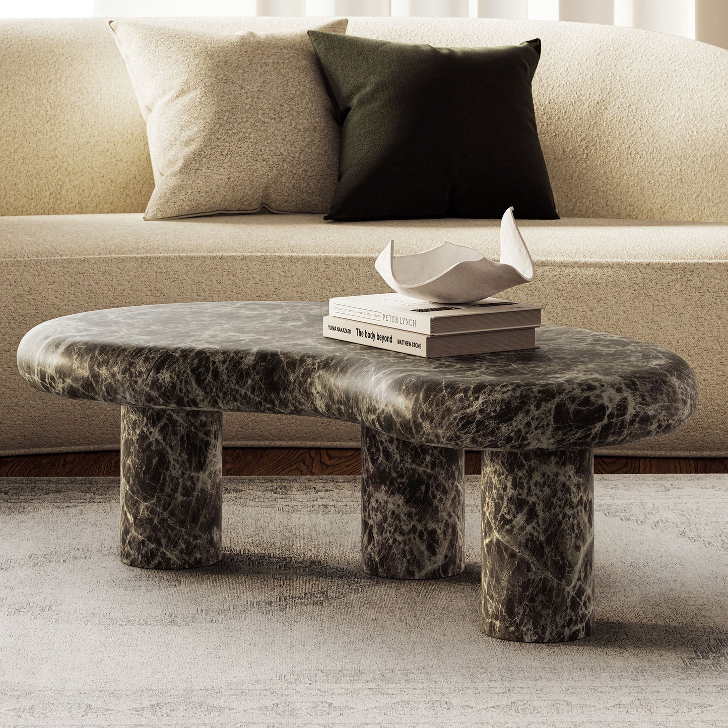 Elowen Outdoor Patio Faux Marble Coffee Table by Modway EEI-7573