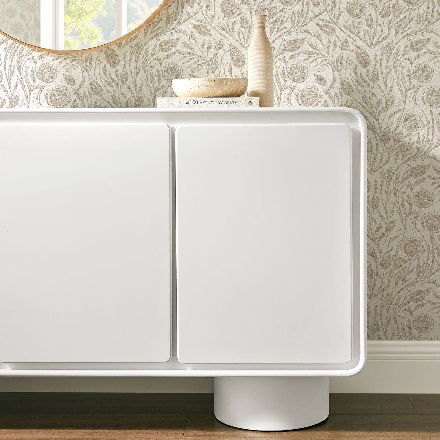 Lumo 3-Door Curved Wood Accent Cabinet by Modway EEI-7576