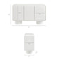 Lumo 3-Door Curved Wood Accent Cabinet by Modway EEI-7576