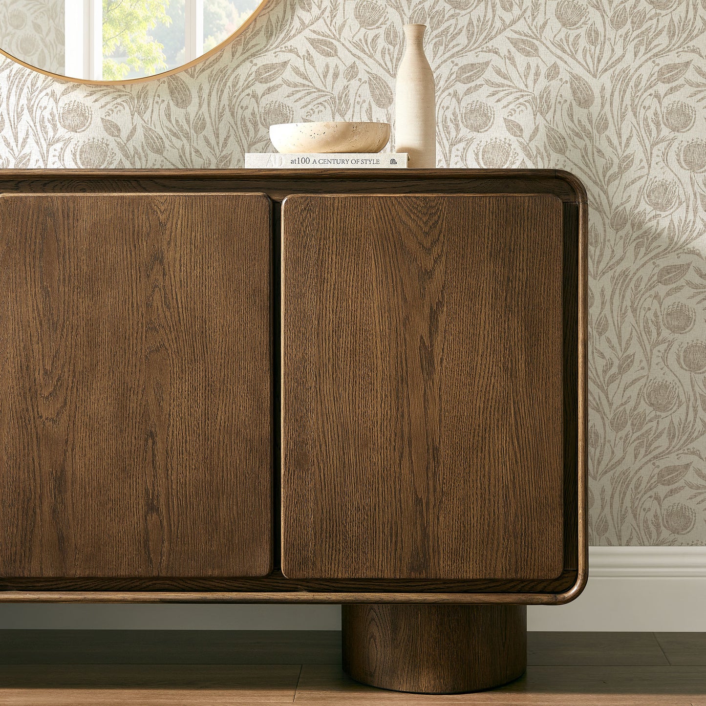 Lumo 3-Door Curved Wood Accent Cabinet by Modway EEI-7577