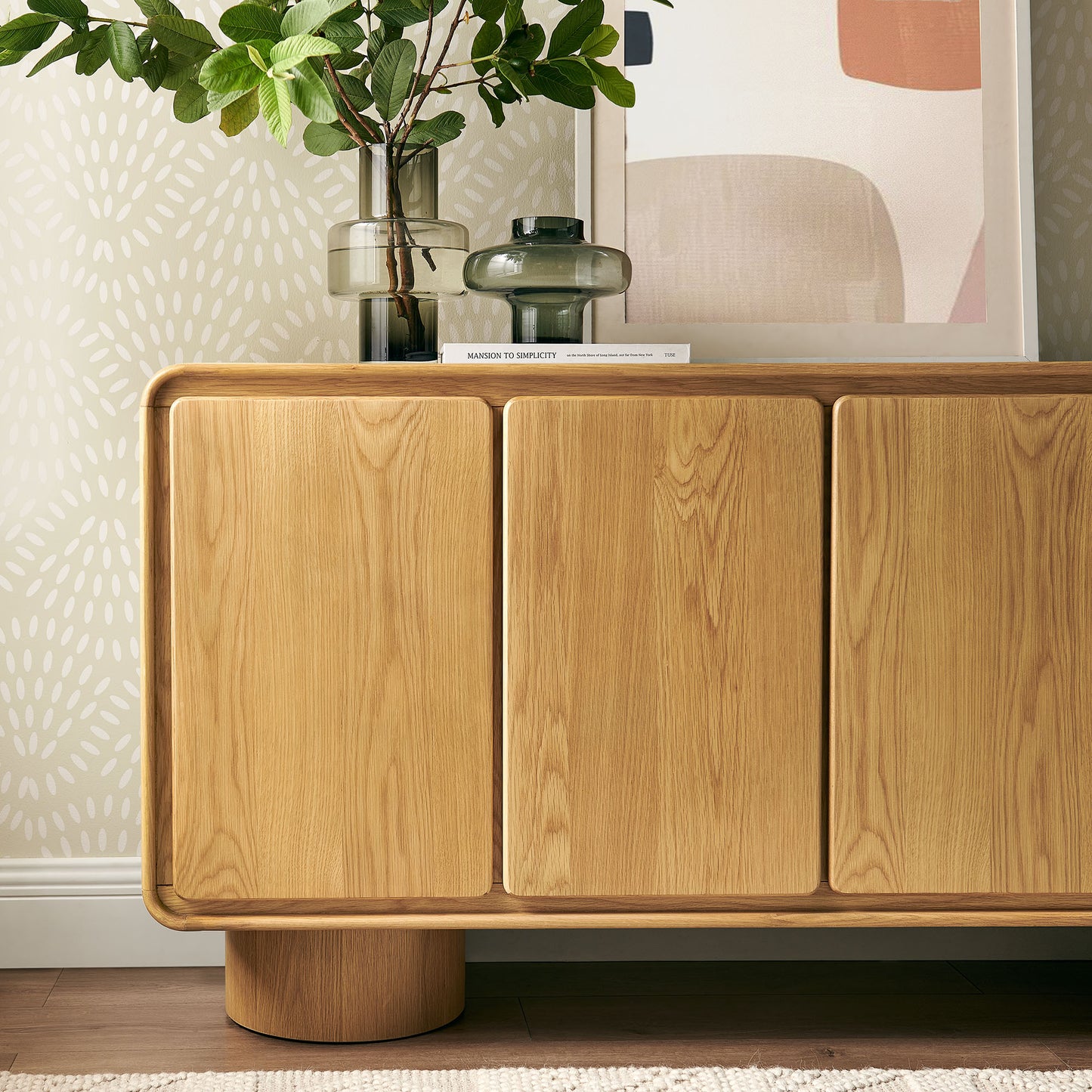 Lumo 4-Door Curved Wood Accent Cabinet by Modway EEI-7578