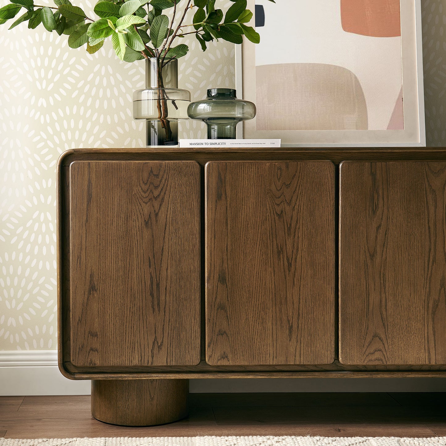 Lumo 4-Door Curved Wood Accent Cabinet by Modway EEI-7580
